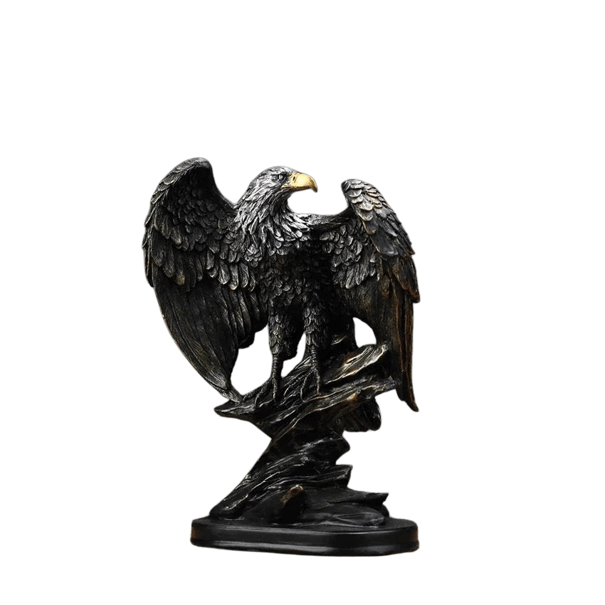 Estatua de Águia escultura decorativa um símbolo de coragem e visão - Loja Larmary