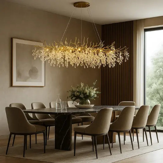 detalhe cristais k9 lustre de cristal dourado larmary