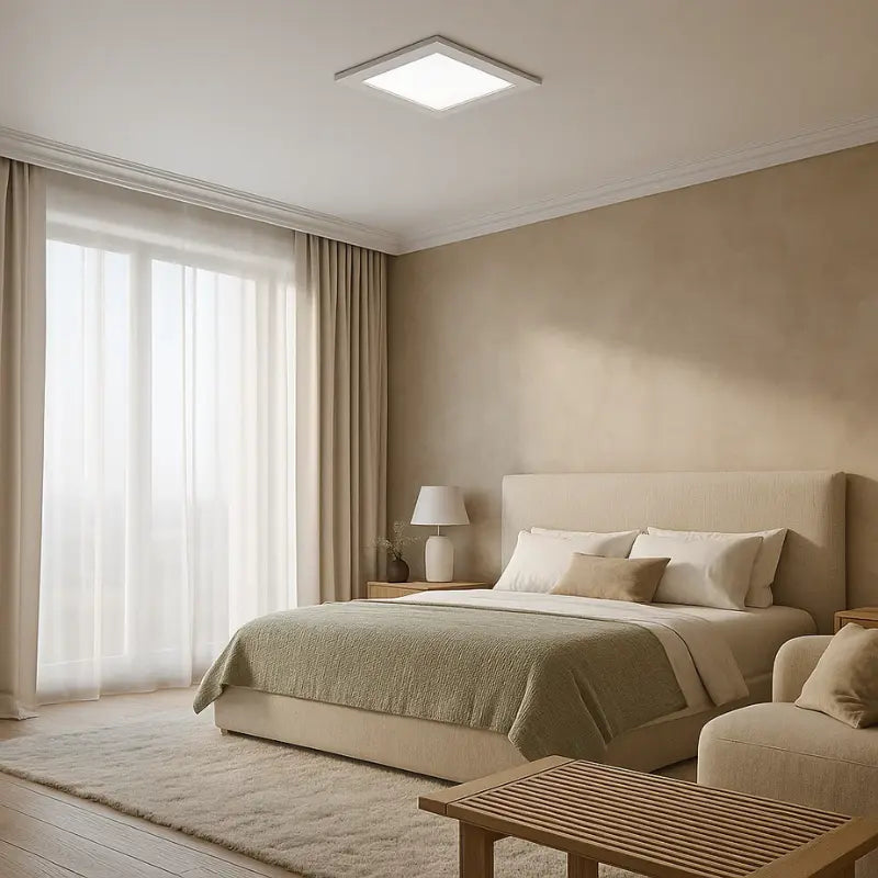 Plafon Painel de embutir Led Branco Quadrado
