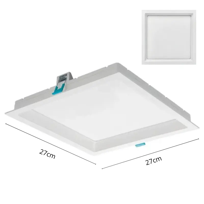 Plafon Painel de embutir Led Branco Quadrado