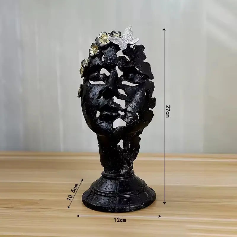 escultura decoração,	
obra e arte,
escultura para decoracao,
escultura decorativa,
estatua decorativa,	
escultura de mesa,
arte moderna,
decoração escritorio,
escultura rosto