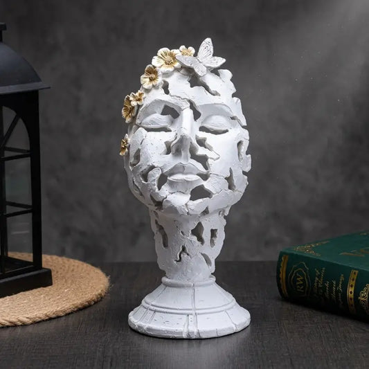 escultura decoração,	
obra e arte,
escultura para decoracao,
escultura decorativa,
estatua decorativa,	
escultura de mesa,
arte moderna,
decoração escritorio,
escultura rosto