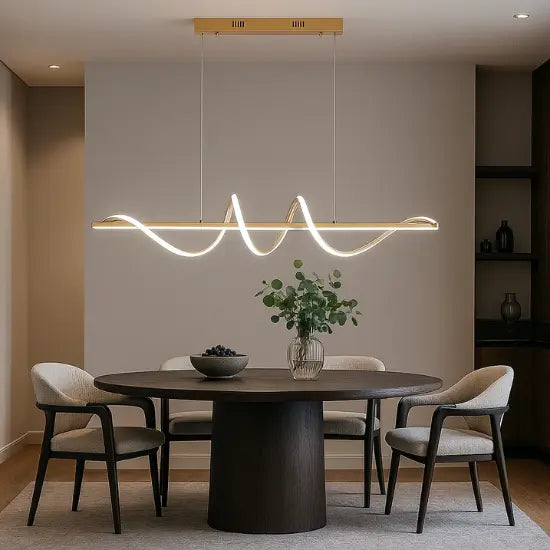 Lustre Pendente Moderno Linear | Para Sala de Estar, Jantar e Quarto ...