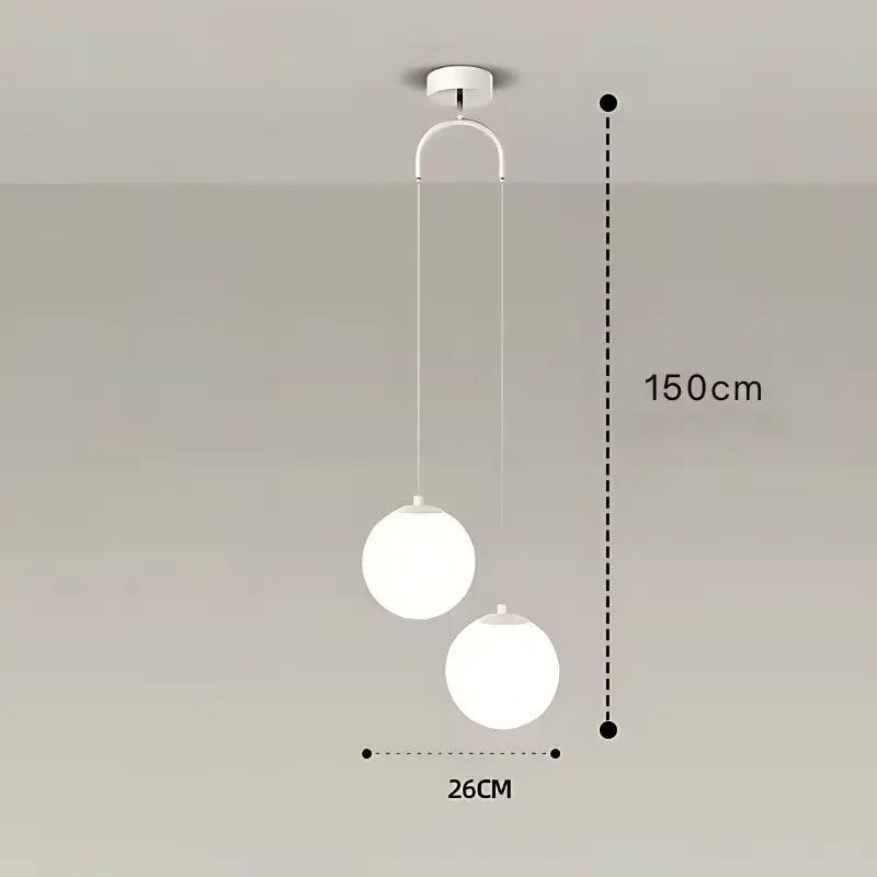 Pendente Pingente Ball Nordic Home, pendente, Pendente Pingente, pendente luminaria, luminárias pendente, pendente na sala, pendente quarto, lustre pendente para sala, luminaria pendente sala, luminária pendente para cozinha,