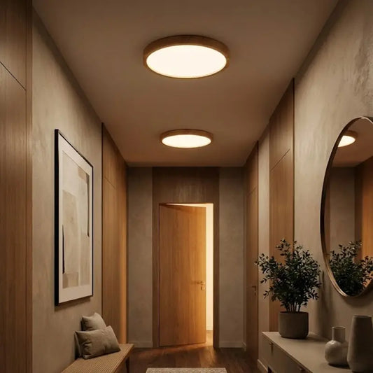 luminária de teto,
plafon de teto,
plafon redondo,
plafon madeira,
luminária de teto em led