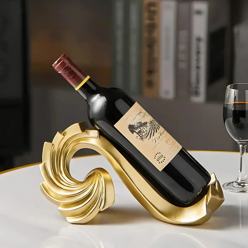 suporte para vinho,
suporte para garrafa,
organizador decorativo de vinho,
suporte para vinho de mesa,
estatua criativa,
estatua espiral,
